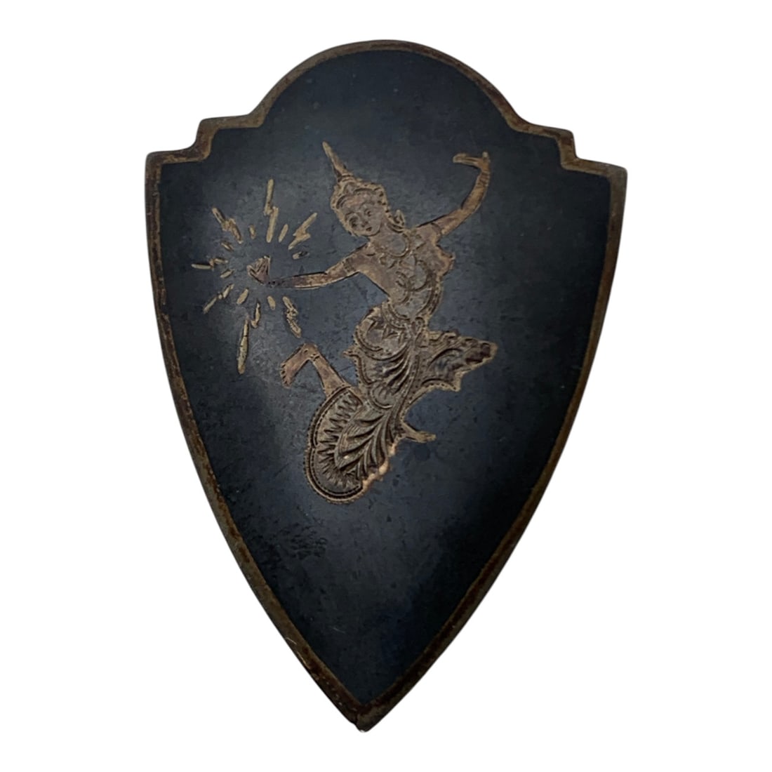 Sterling Silver Siam Pin: Marked Sterling - 1 7/8" Long - 9.9 Grams