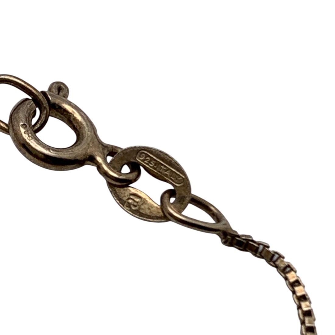 Sterling Silver Box Chain Necklace - 3