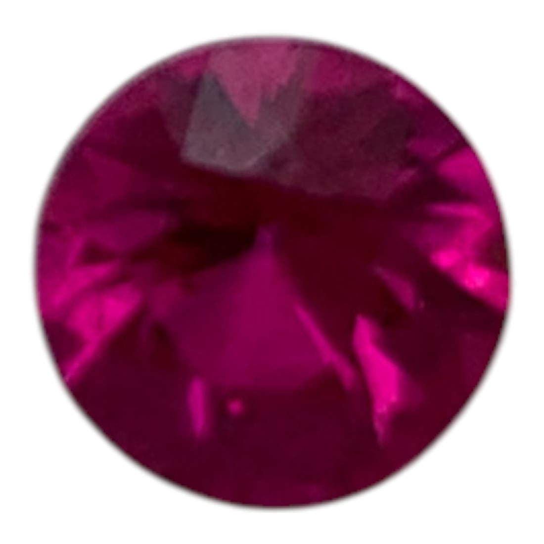 Faceted Pink Ruby Gemstone: 5mm DiameterGemstones Tested With Presidium Gem Tester Il - Berners Does Not Guarantee Authenticity Of Gemstones
