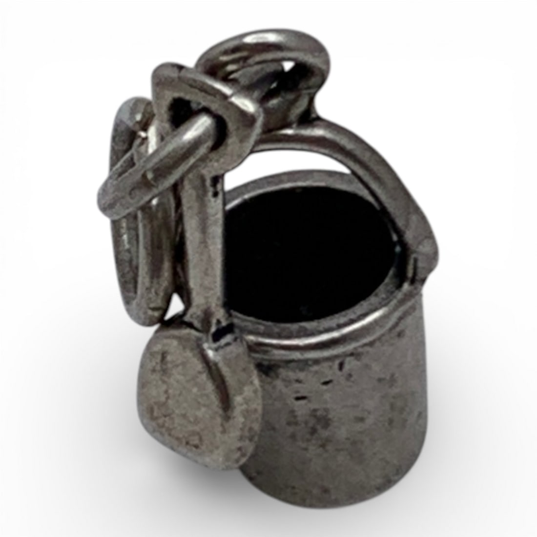 Silver Bucket & Shovel Charm: Tests Silver - 3/4" Long - 2.3 Grams