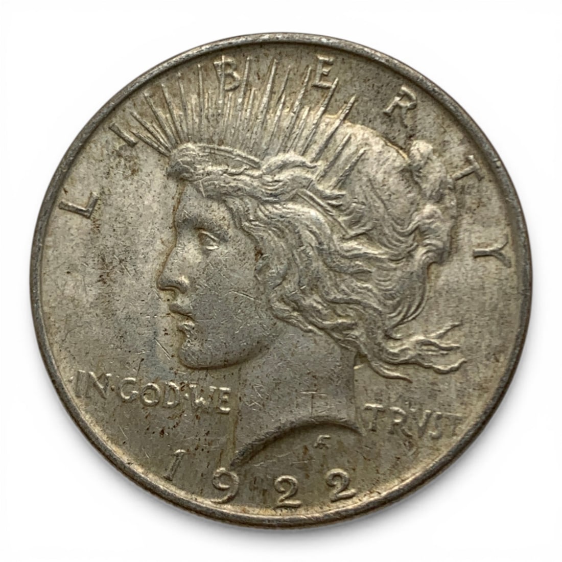 1922 Silver Peace Dollar: 90% Silver Content - United States Of America~ One Dollar