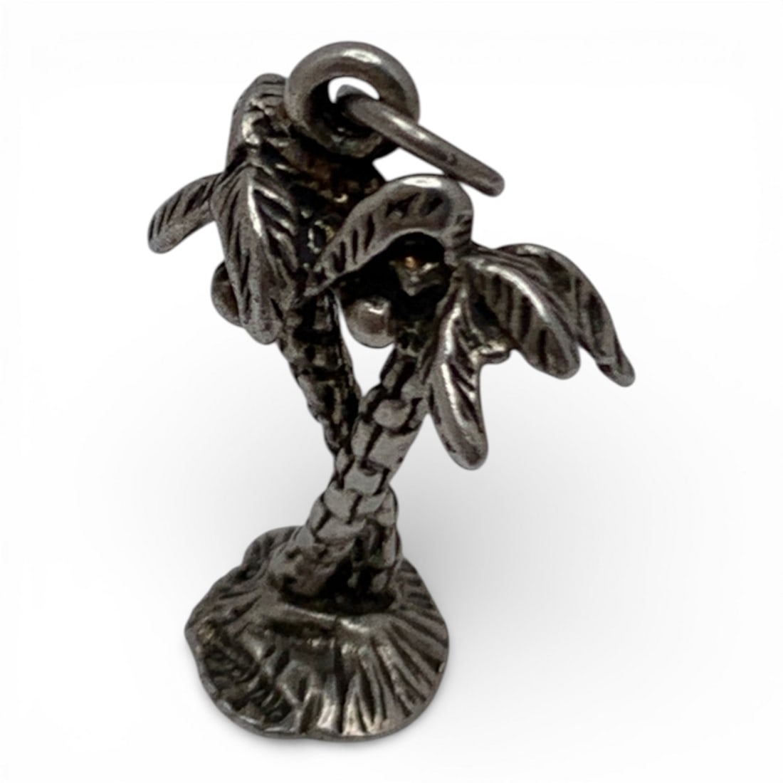 Sterling Silver Palm Tree Charm: Marked Sterling - 1" Long - 2.7 Grams