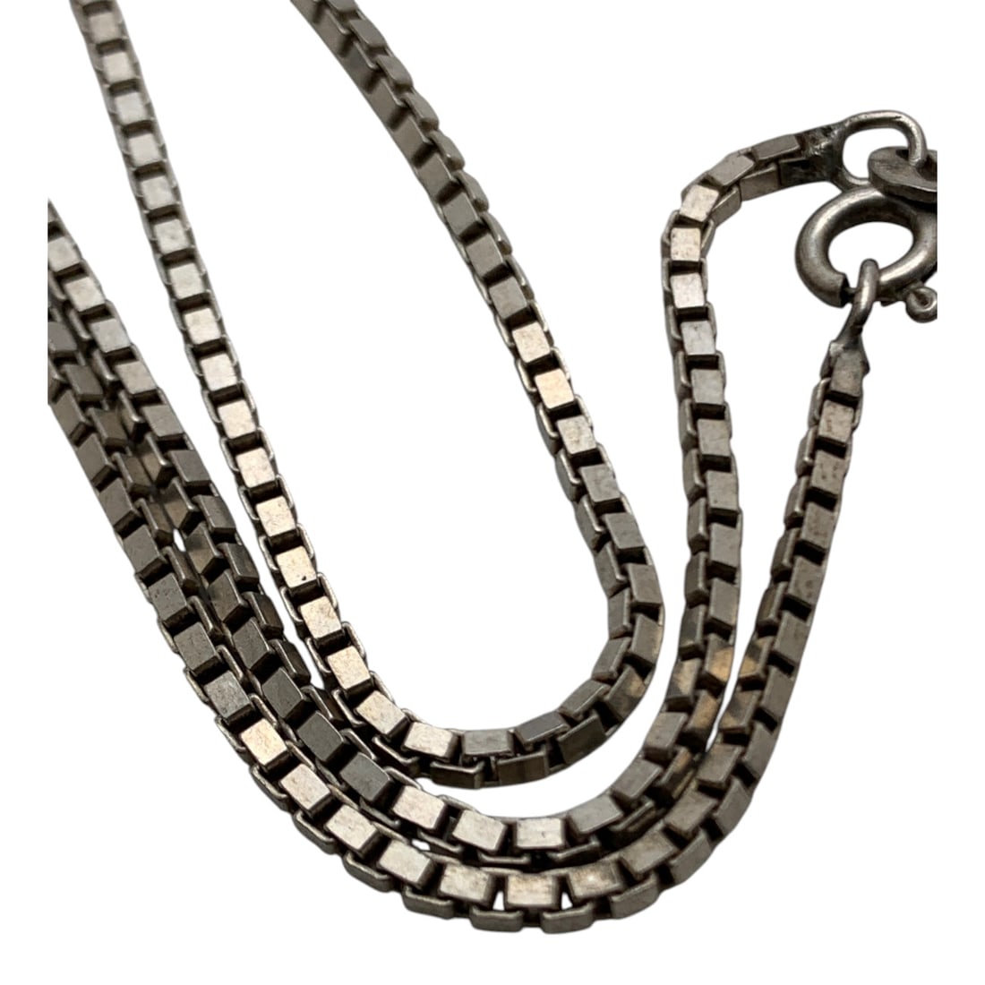 Sterling Silver Box Chain Necklace - 2