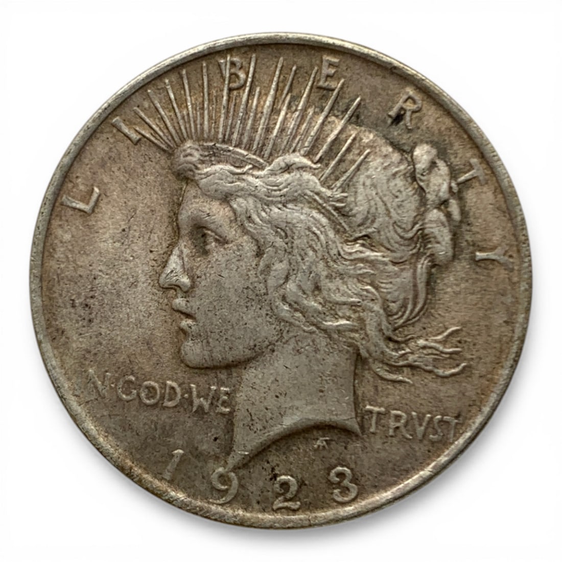 1923 Silver Peace Dollar: 90% Silver Content - United States Of America~ One Dollar