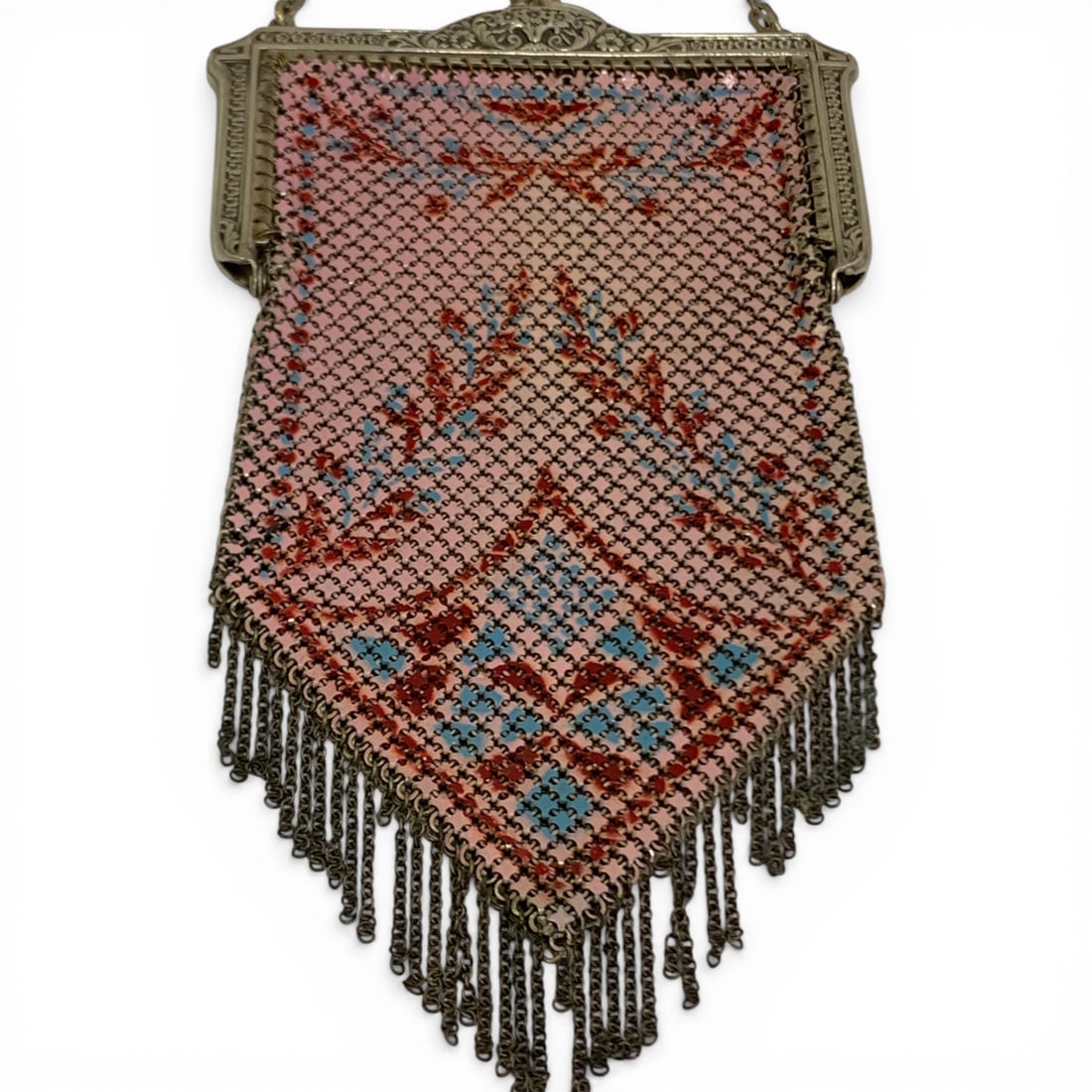 Mandalian Enameled Mesh Purse - 2