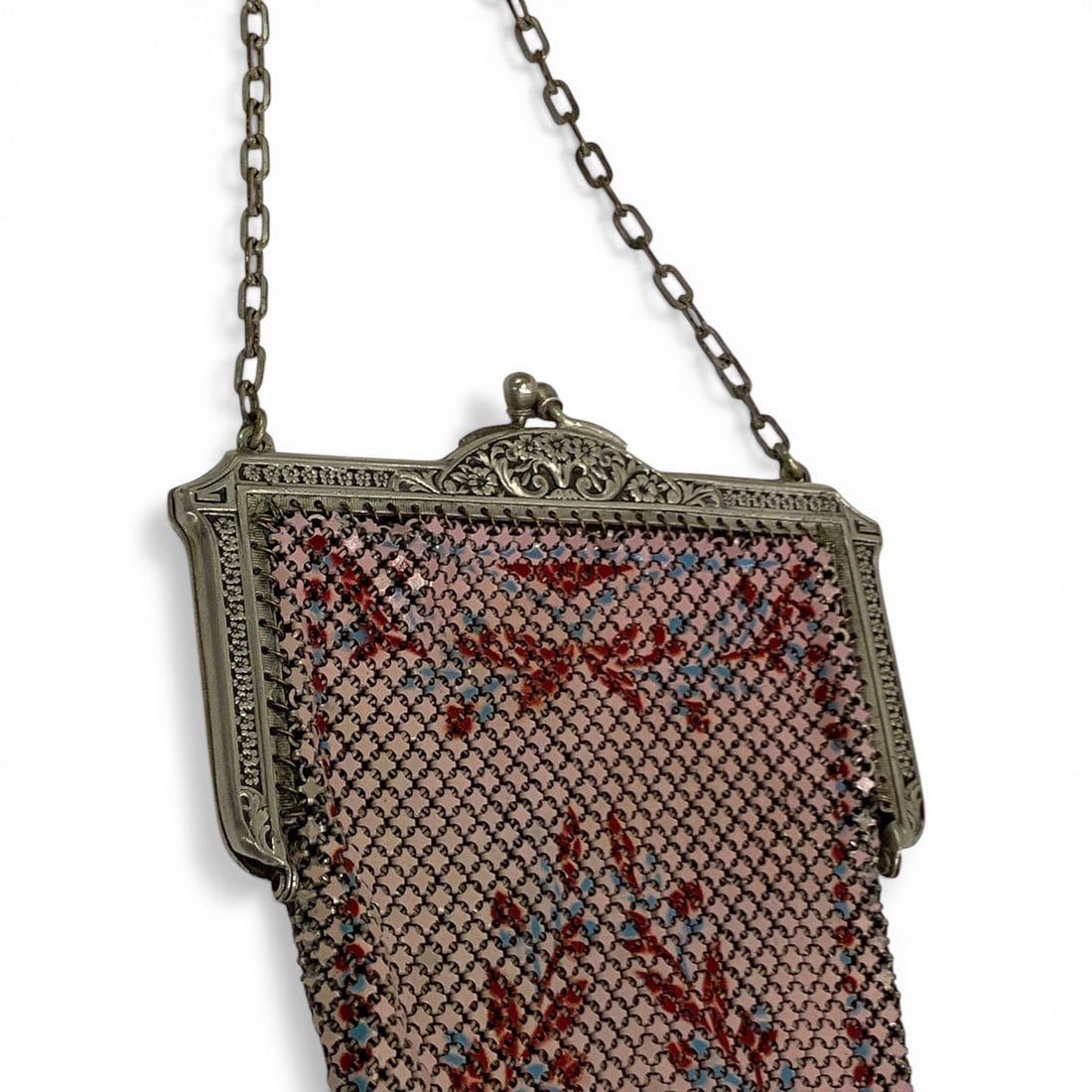 Mandalian Enameled Mesh Purse - 4