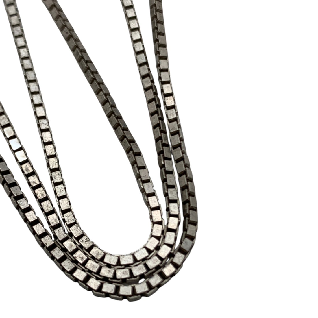 Sterling Silver Box Chain Necklace - 2