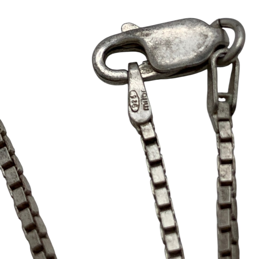 Sterling Silver Box Chain Necklace - 3