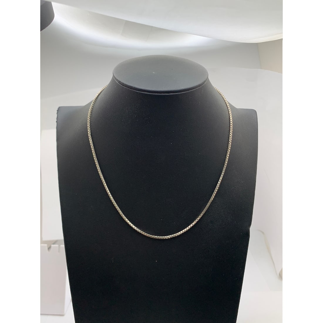 Sterling Silver Box Chain Necklace - 4