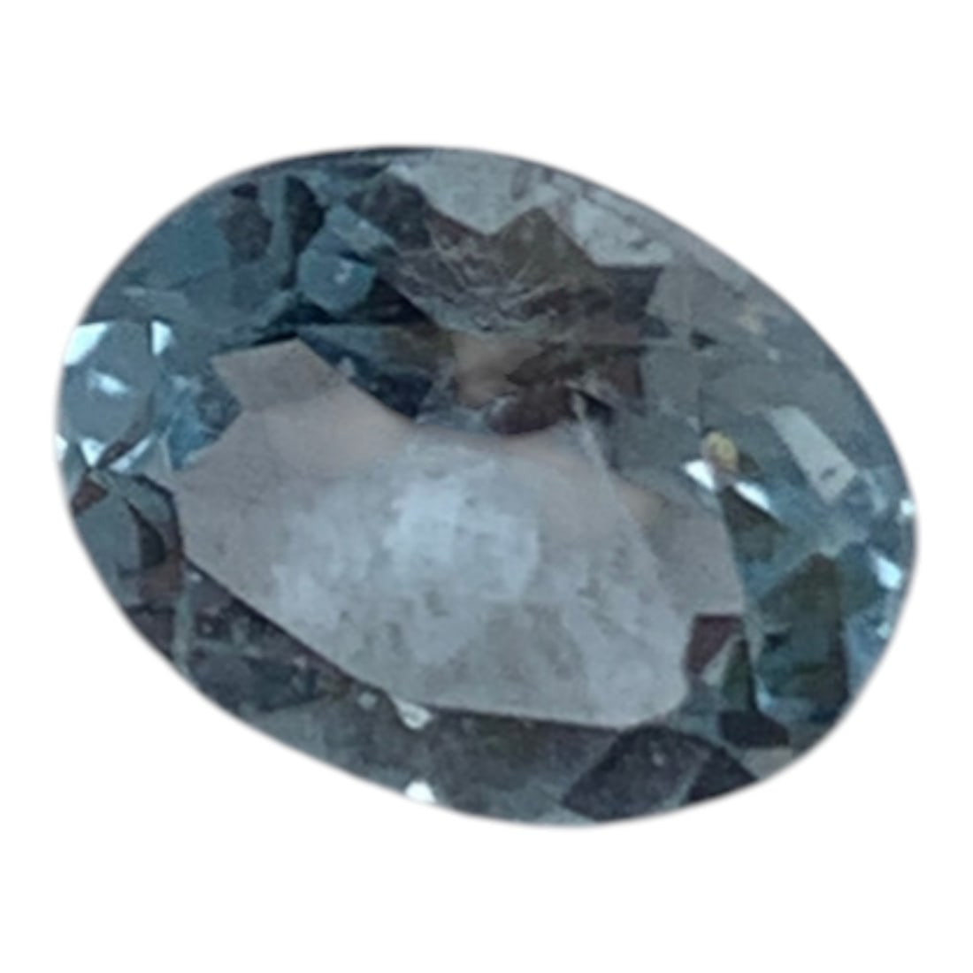 Faceted Clear Blue Topaz Gemstone (1 of 3)