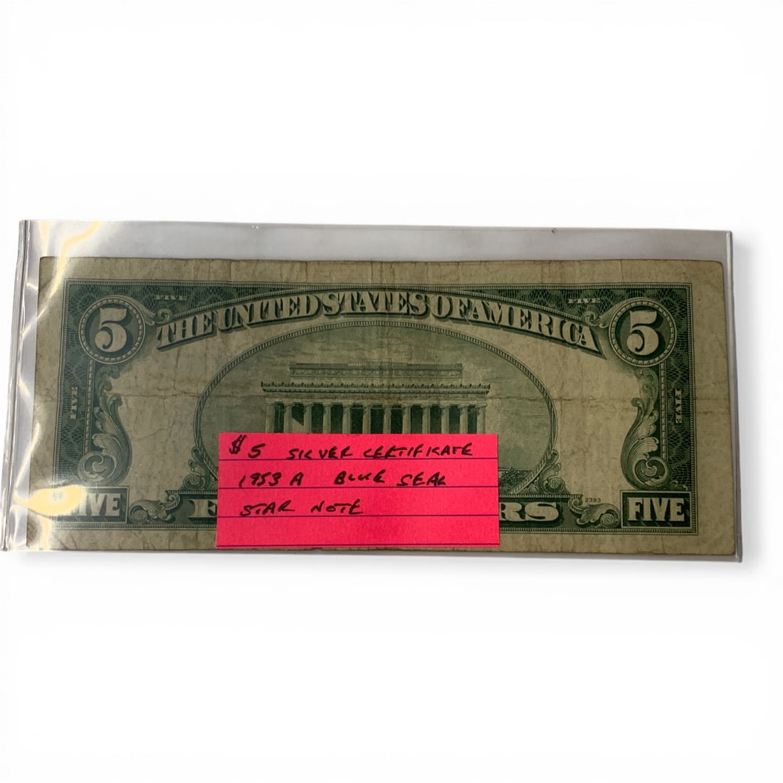 1953 A $5 Silver Certificate Star Note - 2