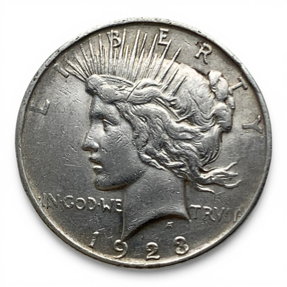 1923 D Silver Peace Dollar: 90% Silver Content - United States Of America~ One Dollar