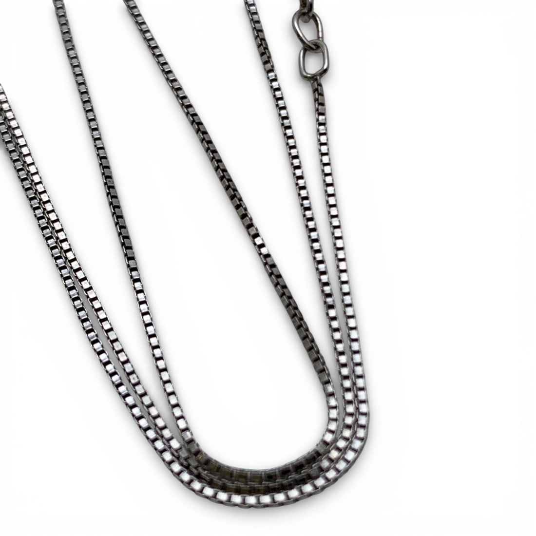 Sterling Silver Box Chain Necklace - 2