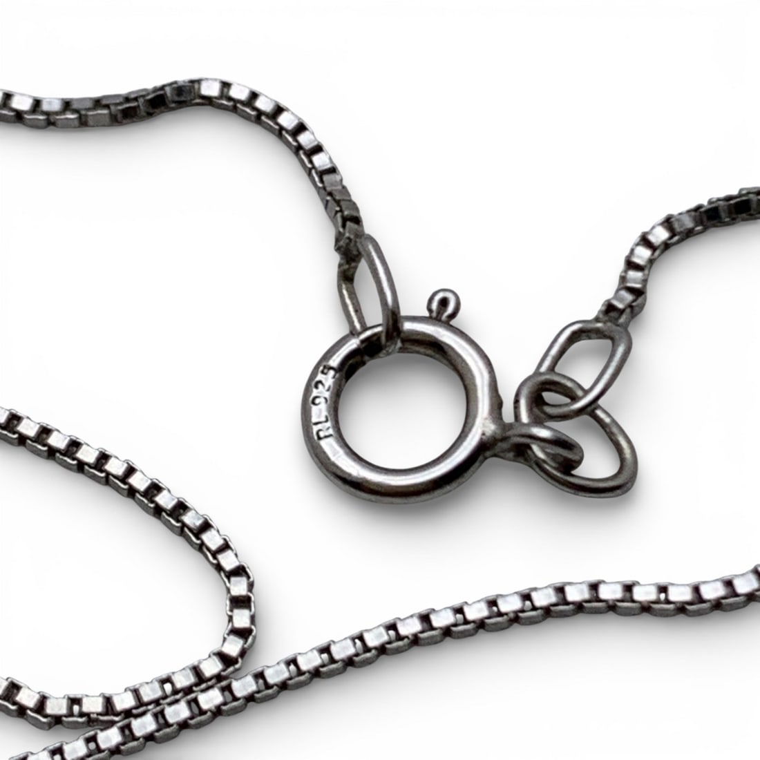 Sterling Silver Box Chain Necklace - 3