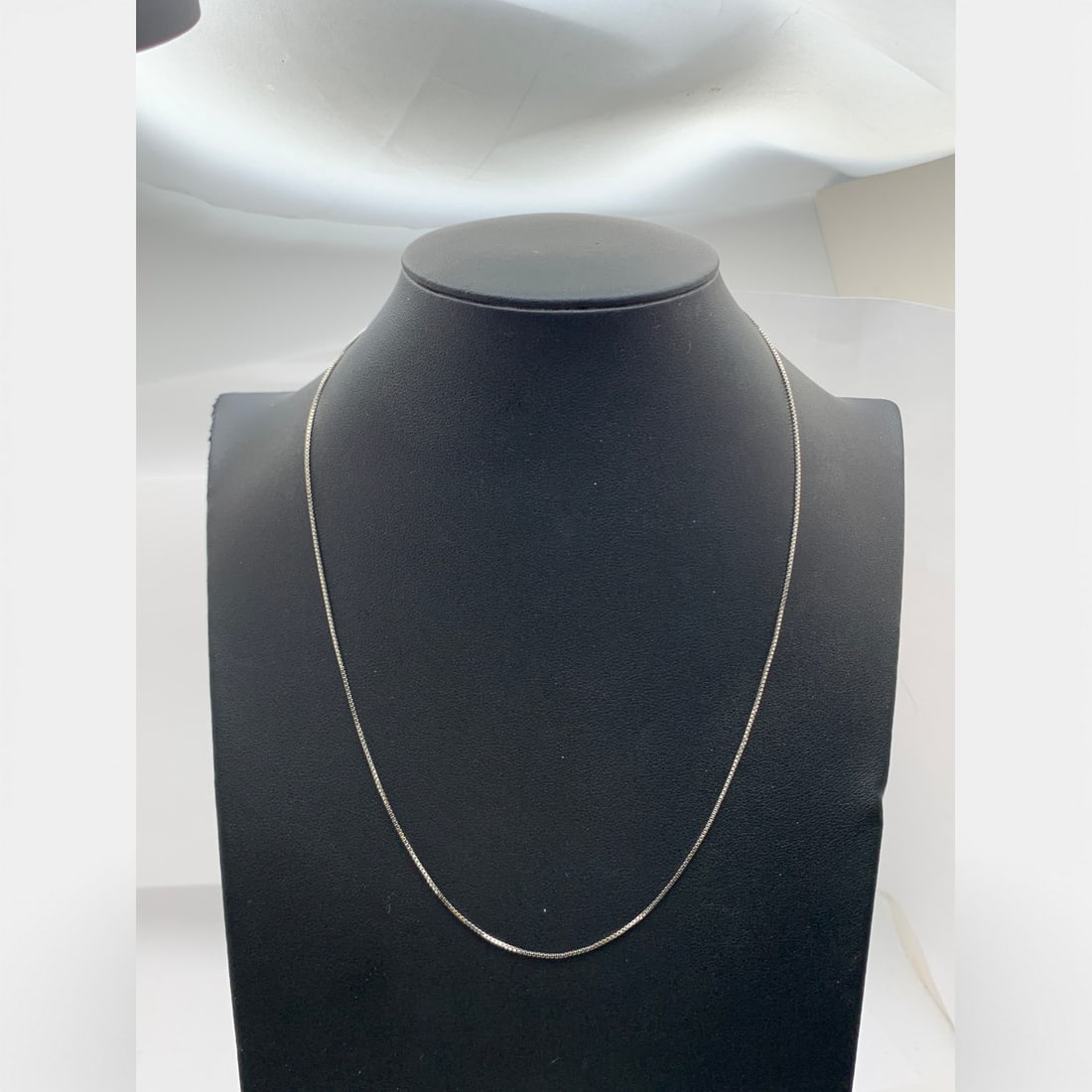 Sterling Silver Box Chain Necklace - 4