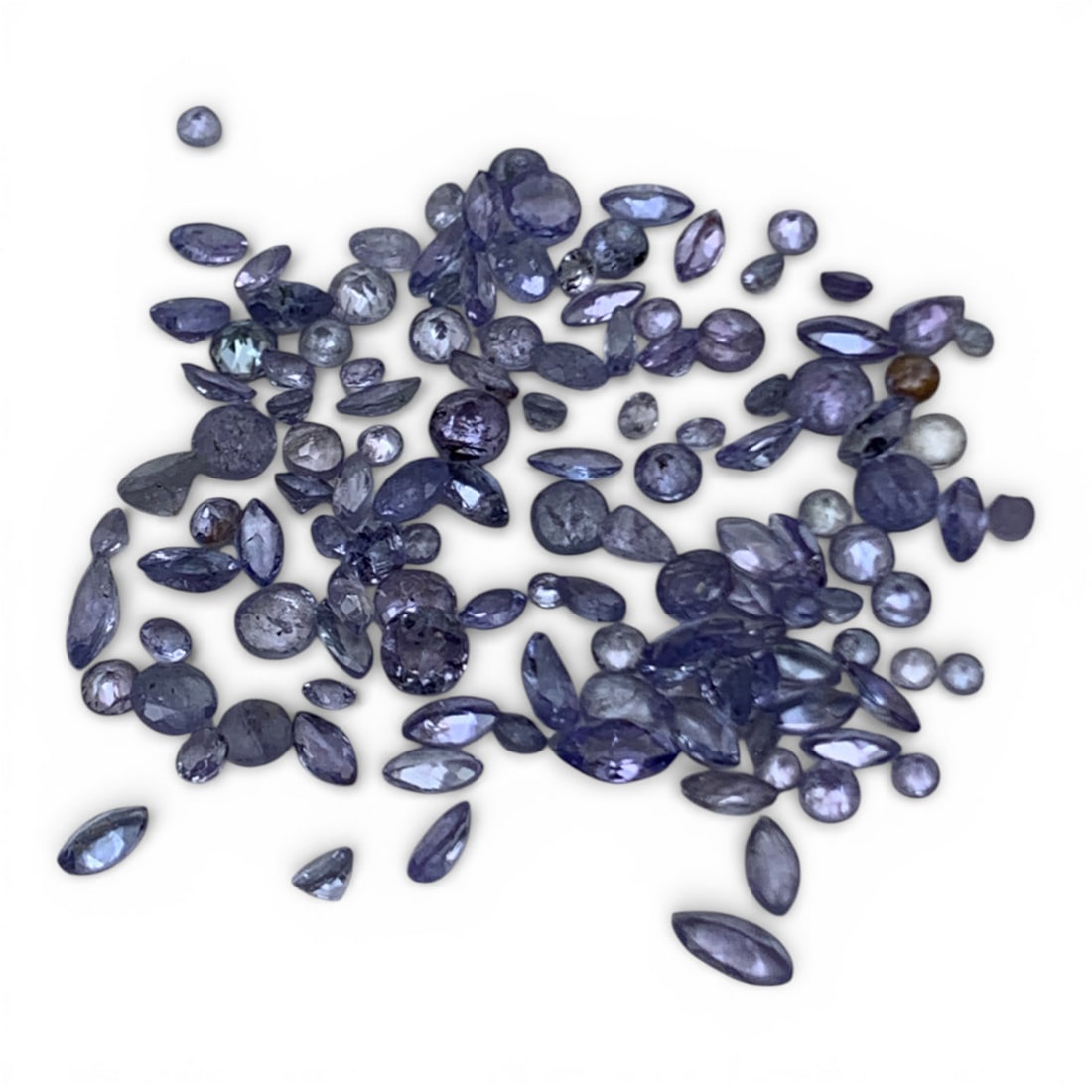 10ctw Of Mixed Shaped Tanzanite Gemstones: 2.0 Total Grams Gemstones Tested With Presidium Gem Tester Il - Berners Does Not Guarantee Authenticity Of Gemstones