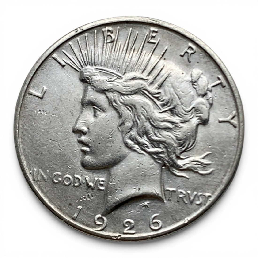 1926 S Silver Peace Dollar: 90% Silver Content - United States Of America~ One Dollar