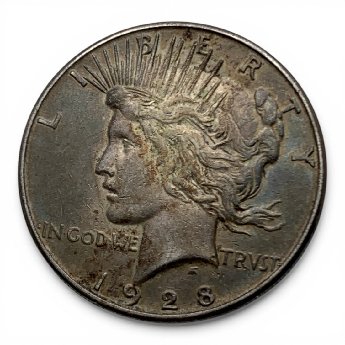 1928 S Silver Peace Dollar: 90% Silver Content - United States Of America~ One Dollar