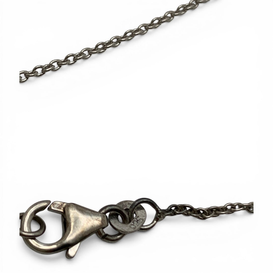 Sterling Diamond & Ruby Pendant Necklace - 5