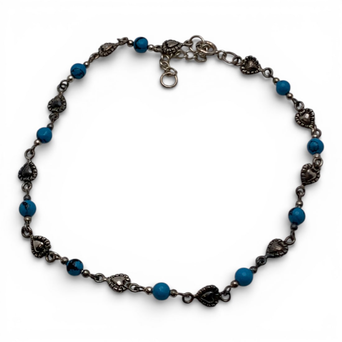 Sterling Silver Bracelet With Blue Stones (1 of 4)