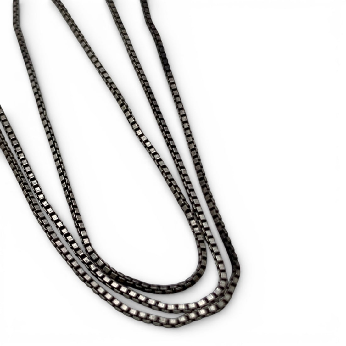 Sterling Silver Box Chain Necklace - 2