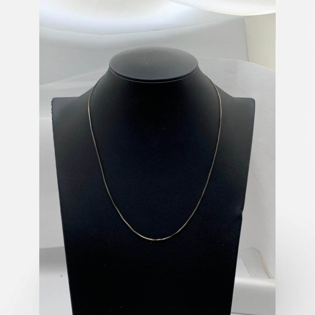 Sterling Silver Box Chain Necklace - 4