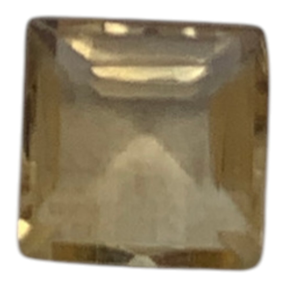 Faceted Yellow Citrine Gemstone: 4.5x4.5mmGemstones Tested With Presidium Gem Tester Il - Berners Does Not Guarantee Authenticity Of Gemstones