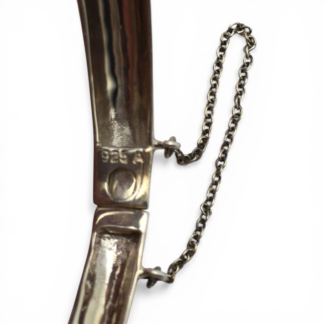 Sterling Silver And Marcasite Bangle Bracelet - 3