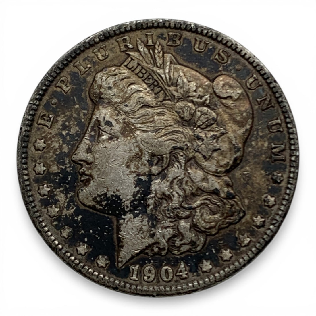 1904 Morgan Silver Dollar: 90% Silver Content - United States Of America~ One Dollar