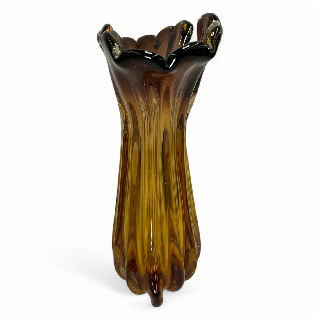 Brown Glass Vase - 2