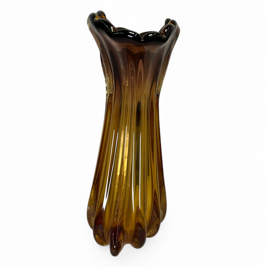 Brown Glass Vase - 5