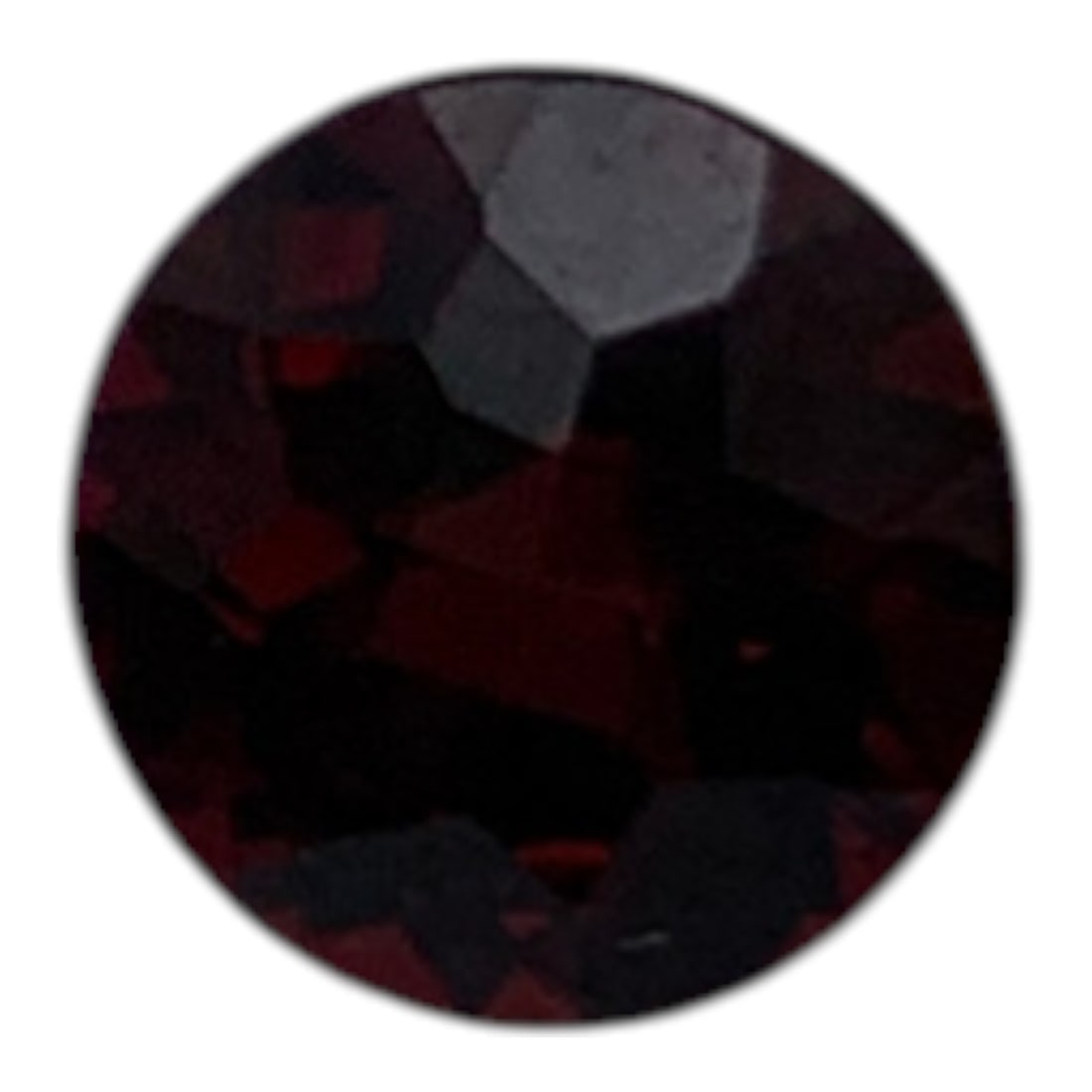 Faceted Red Garnet Gemstone: 7.5mm DiameterGemstones Tested With Presidium Gem Tester Il - Berners Does Not Guarantee Authenticity Of Gemstones