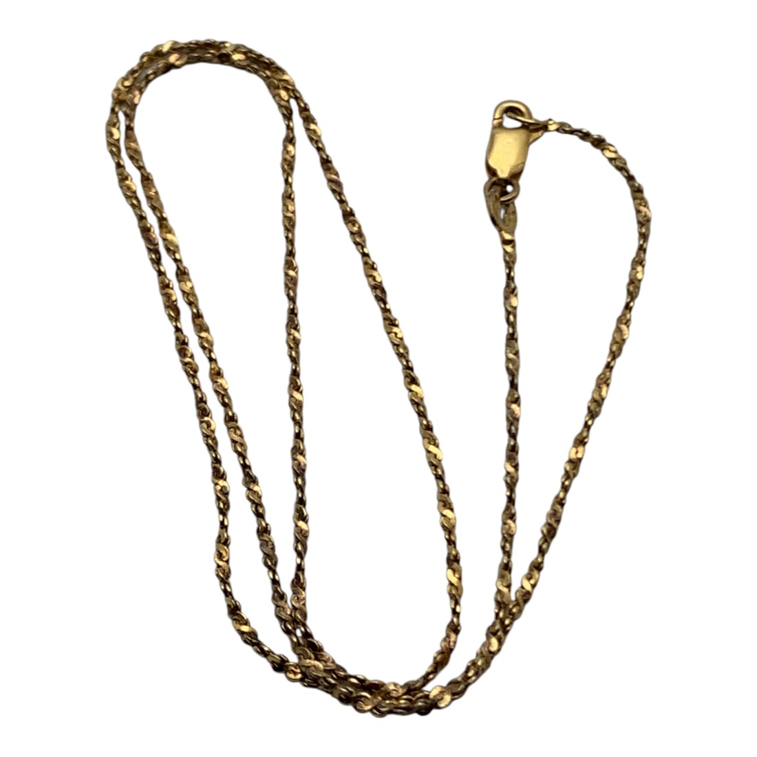 Sterling Silver Gold Tone Necklace (1 of 4)