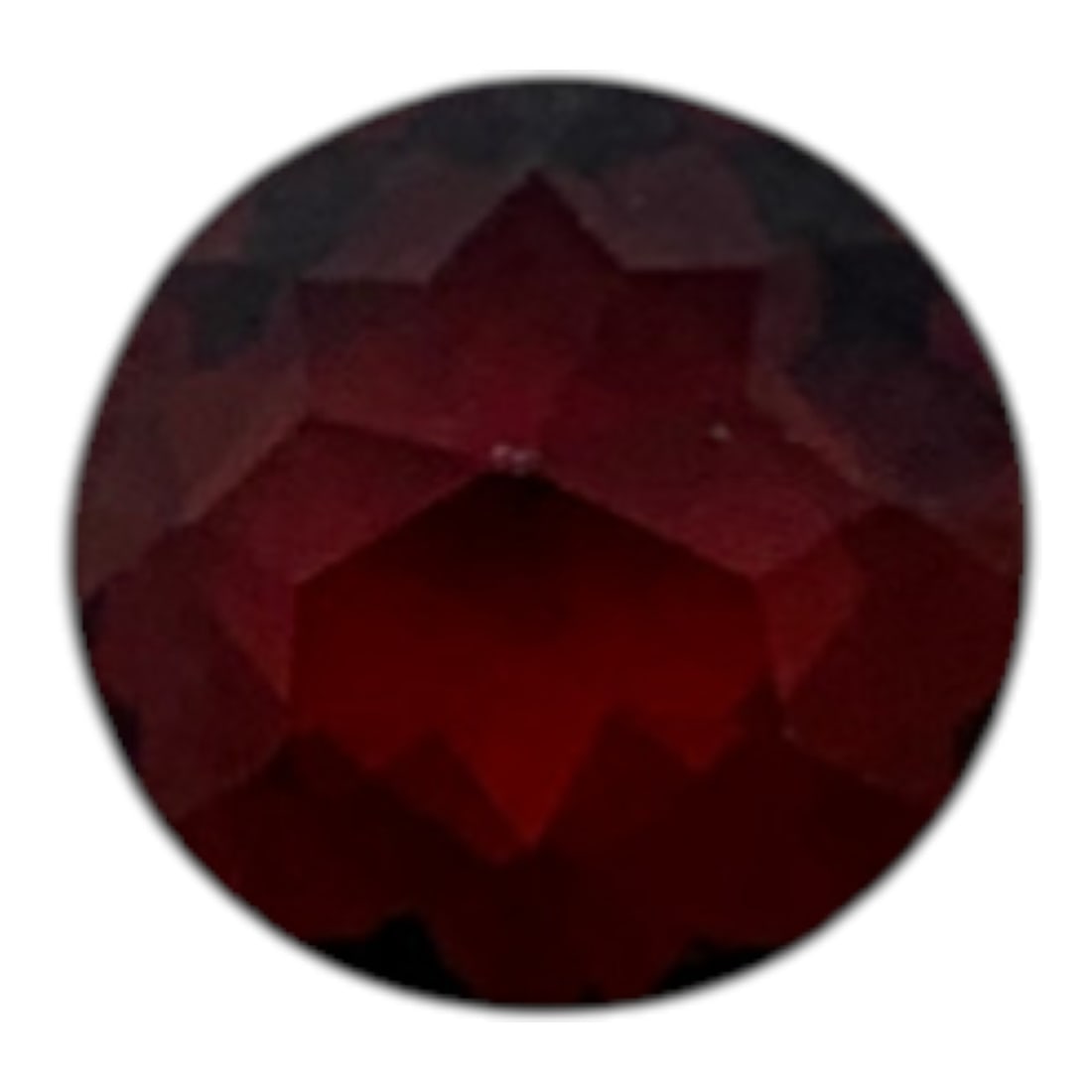 Faceted Red Garnet Gemstone - 2
