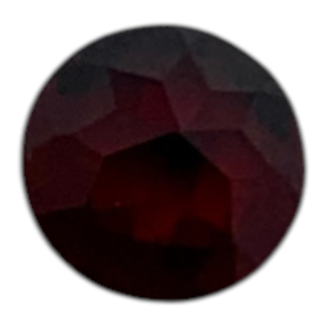 Faceted Red Garnet Gemstone - 2