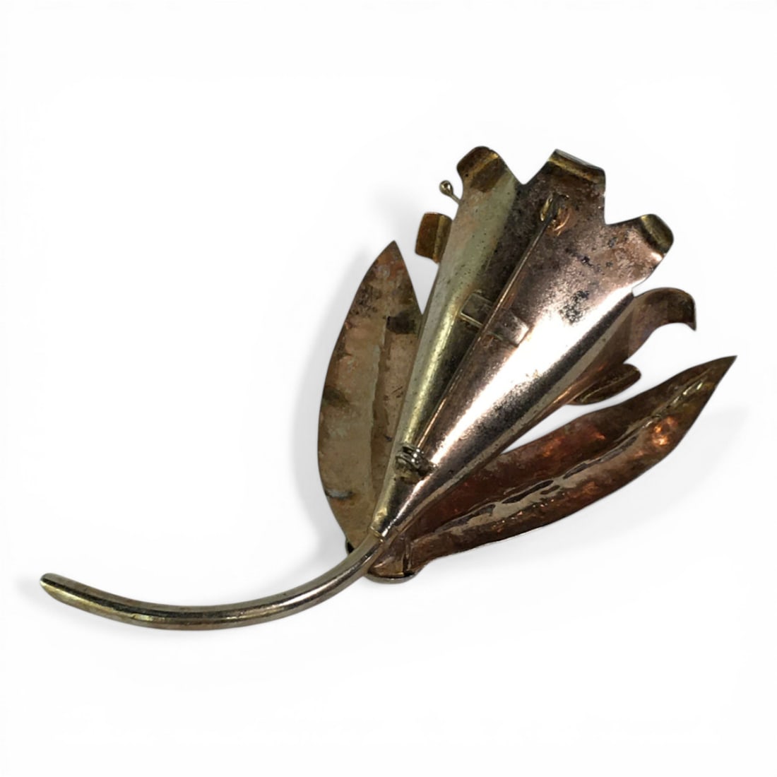 Sterling Silver Flower Broach - 3