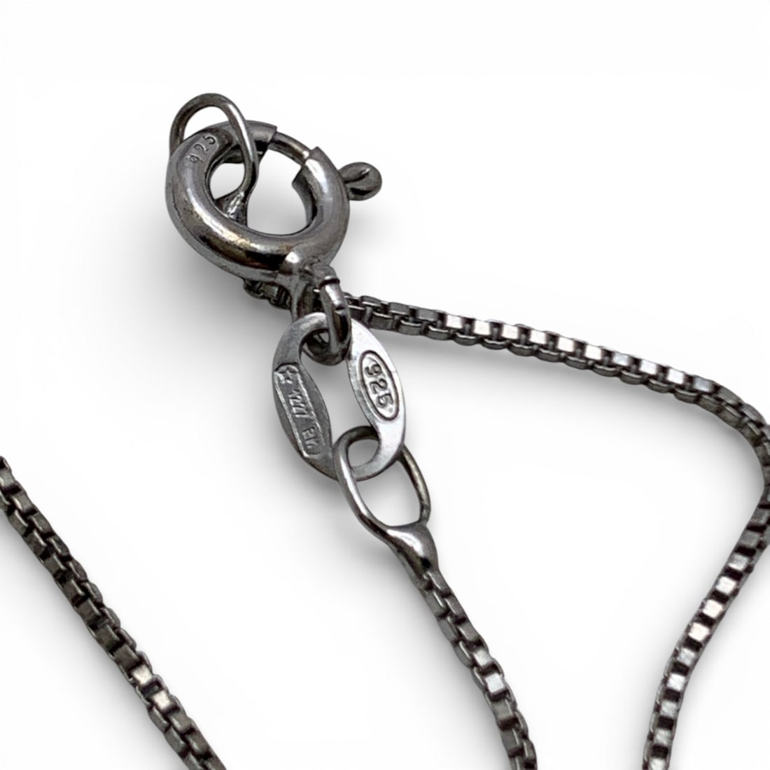 Sterling Silver Box Chain Necklace - 2
