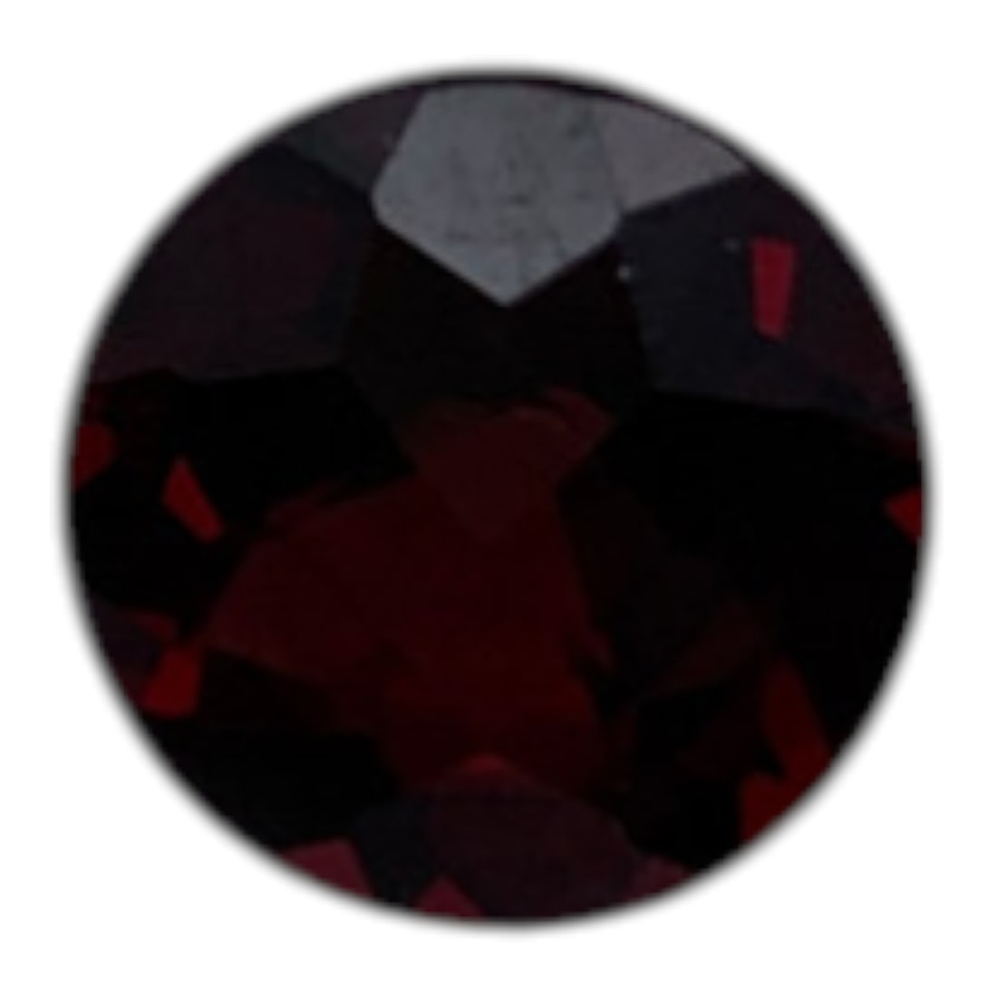 Faceted Red Garnet Gemstone: 7.5mm DiameterGemstones Tested With Presidium Gem Tester Il - Berners Does Not Guarantee Authenticity Of Gemstones