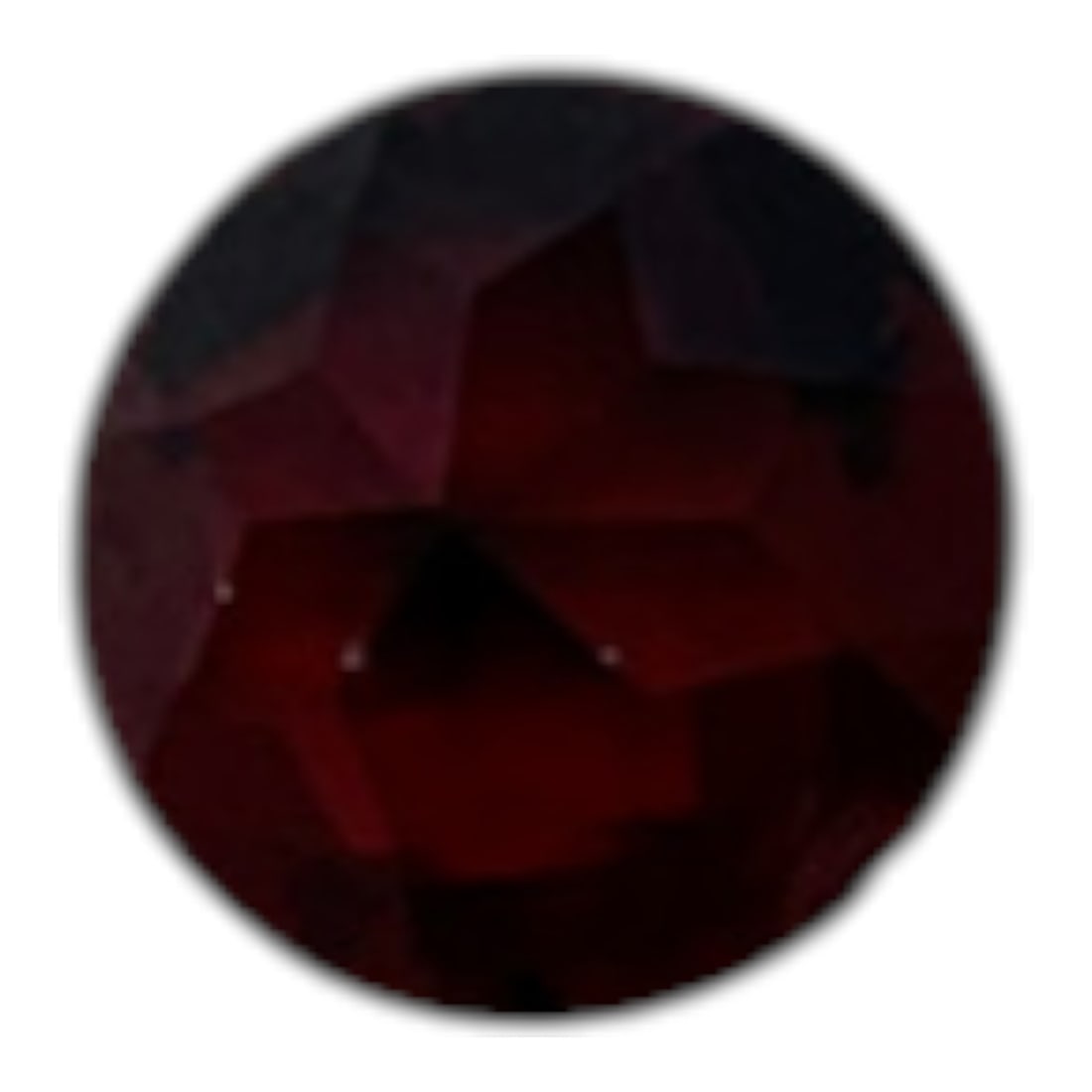 Faceted Red Garnet Gemstone - 2
