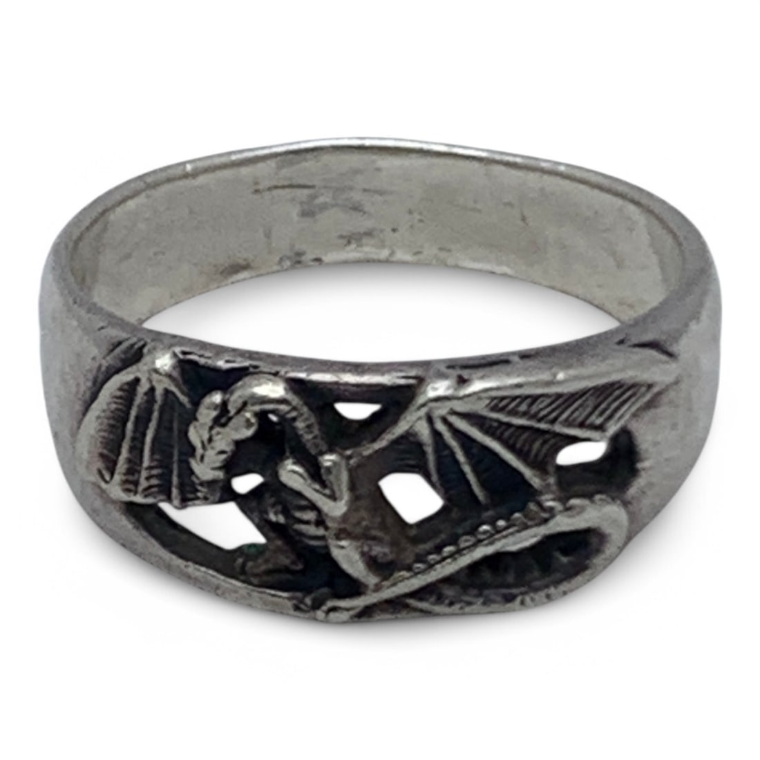 Sterling Silver Dragon Ring - 2