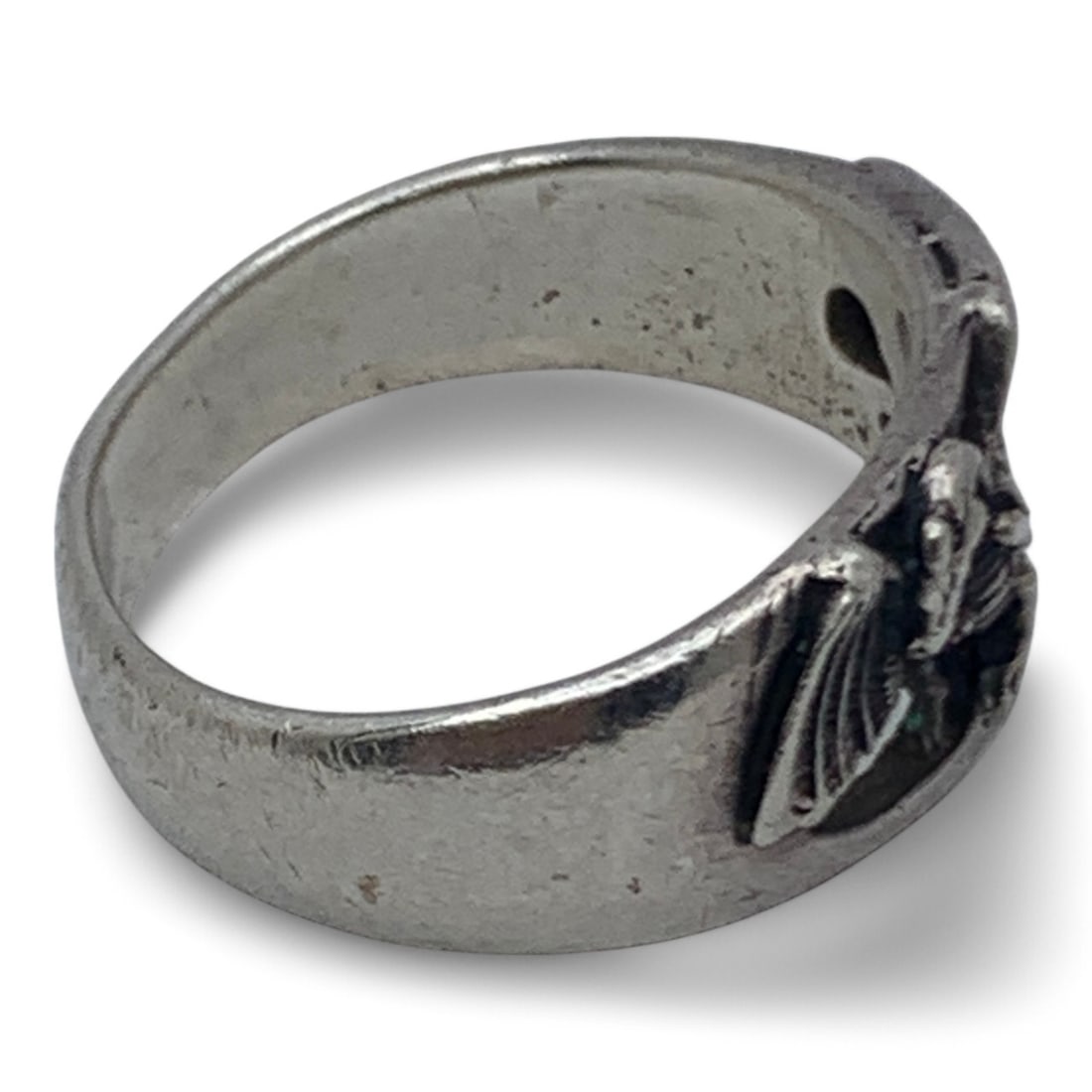 Sterling Silver Dragon Ring - 5