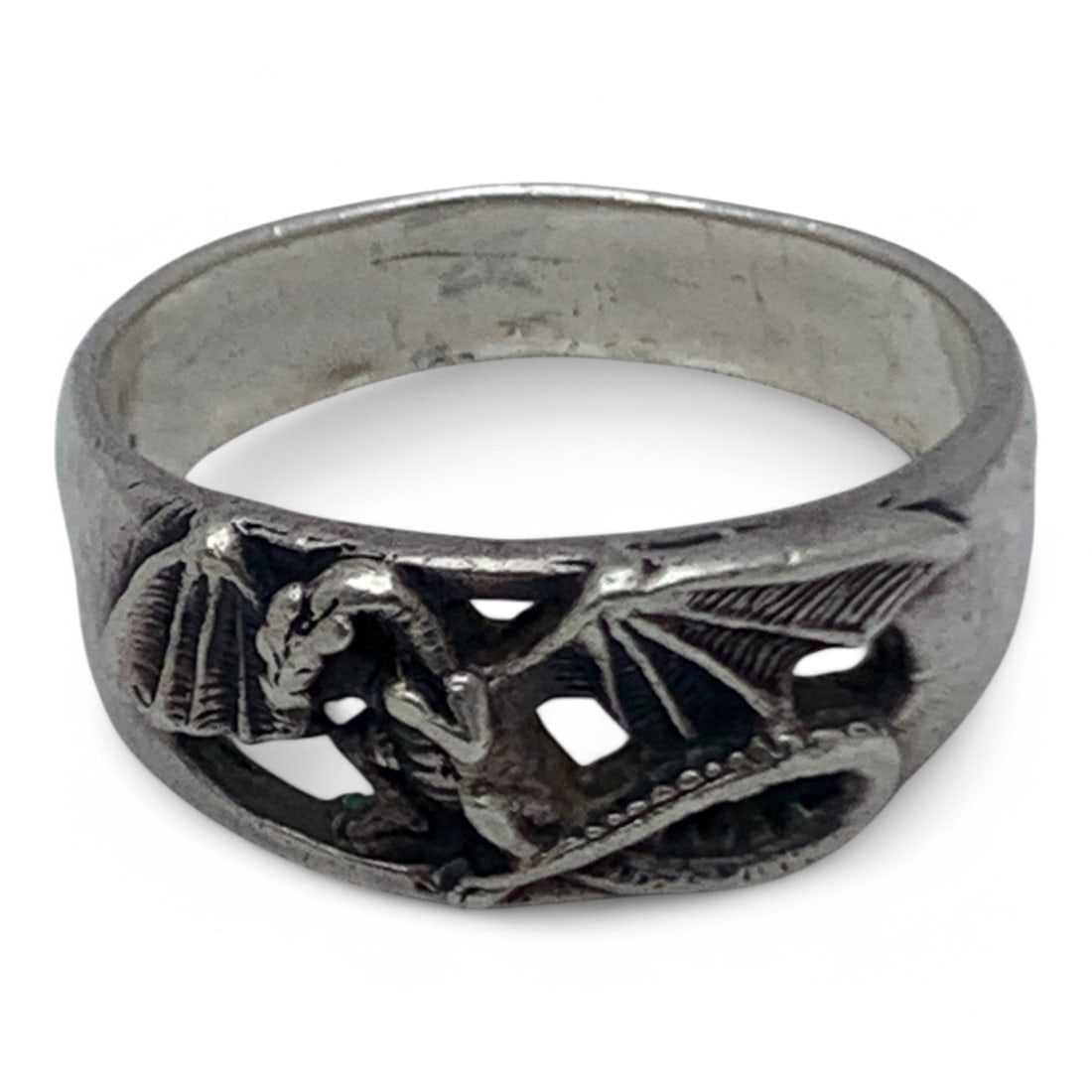 Sterling Silver Dragon Ring - 6