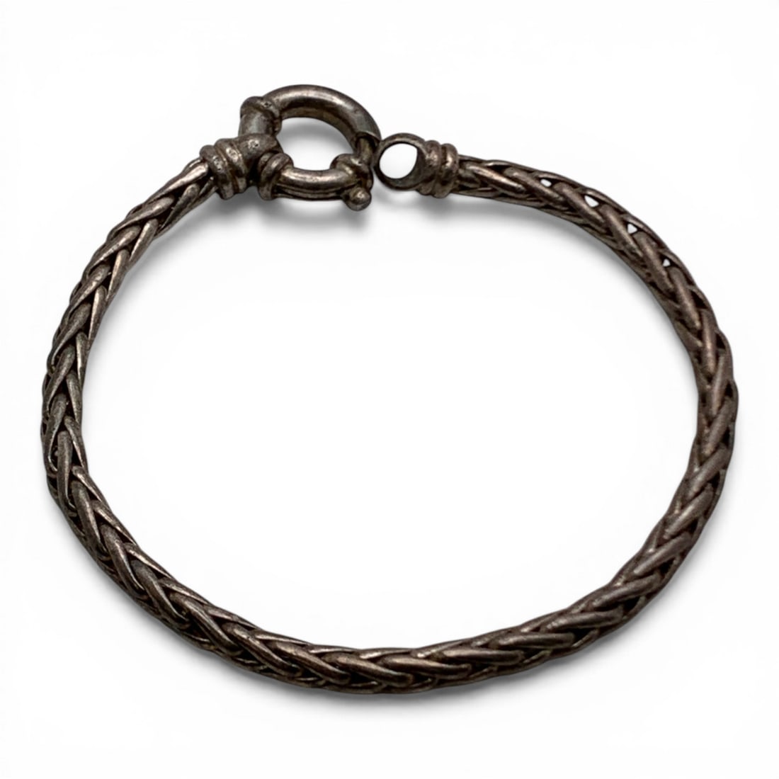 Silver Bracelet: Tests Silver - 7 1/2" Long - 15.3 Grams