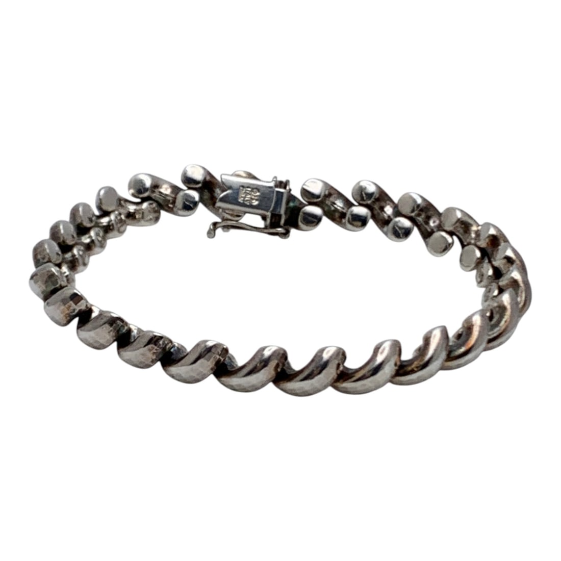 Sterling Silver Bracelet: Marked 925 - 8 3/8" Long - 18.0 Grams