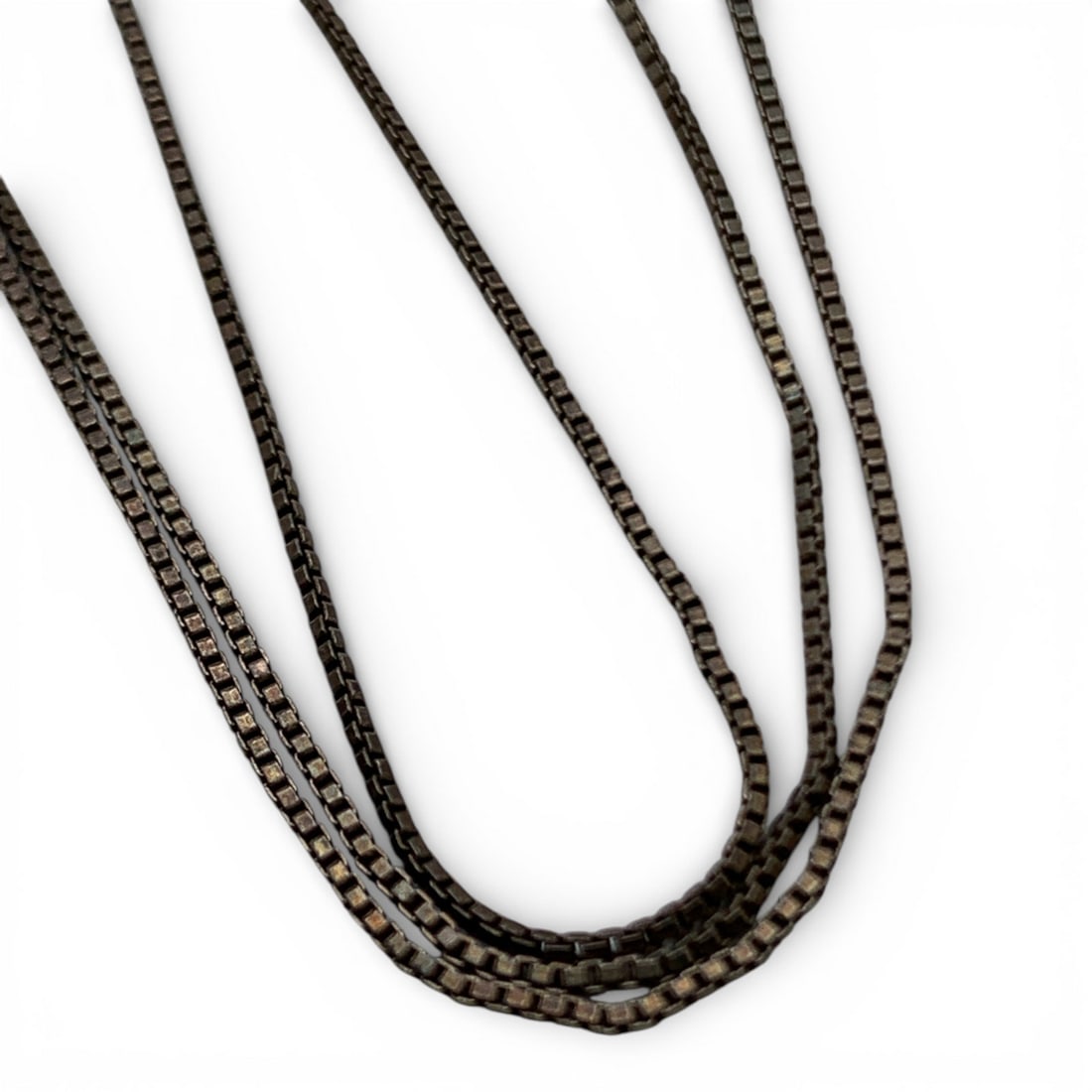 Sterling Silver Box Chain Necklace - 2