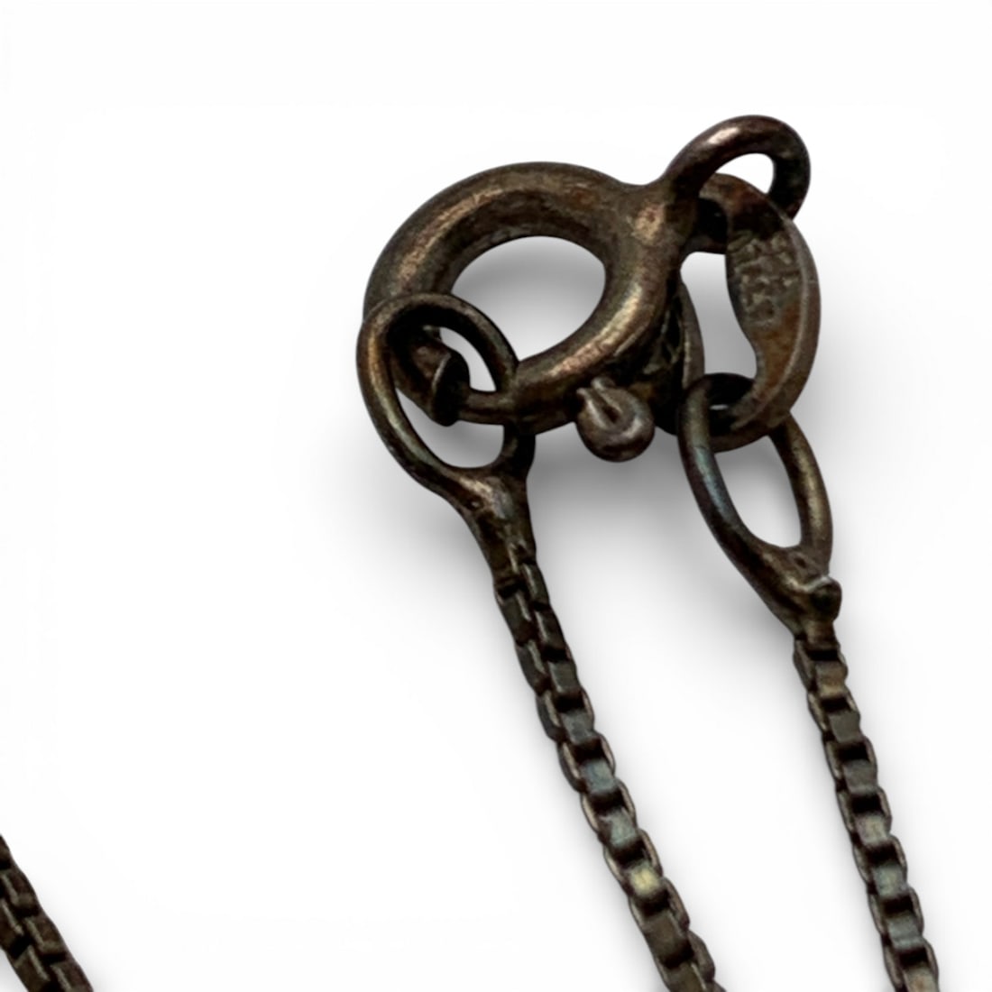 Sterling Silver Box Chain Necklace - 3