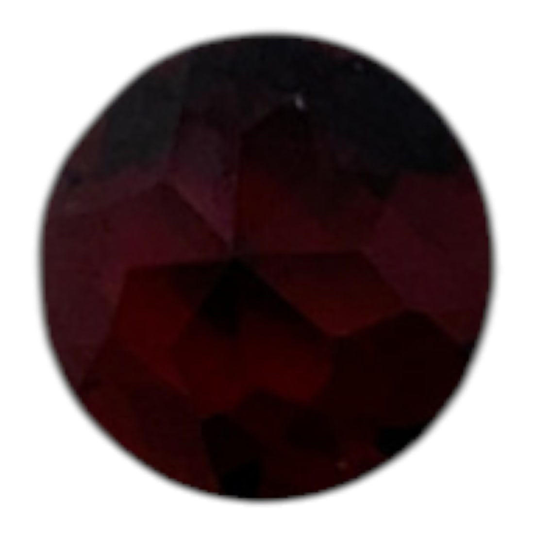 Faceted Red Garnet Gemstone - 2