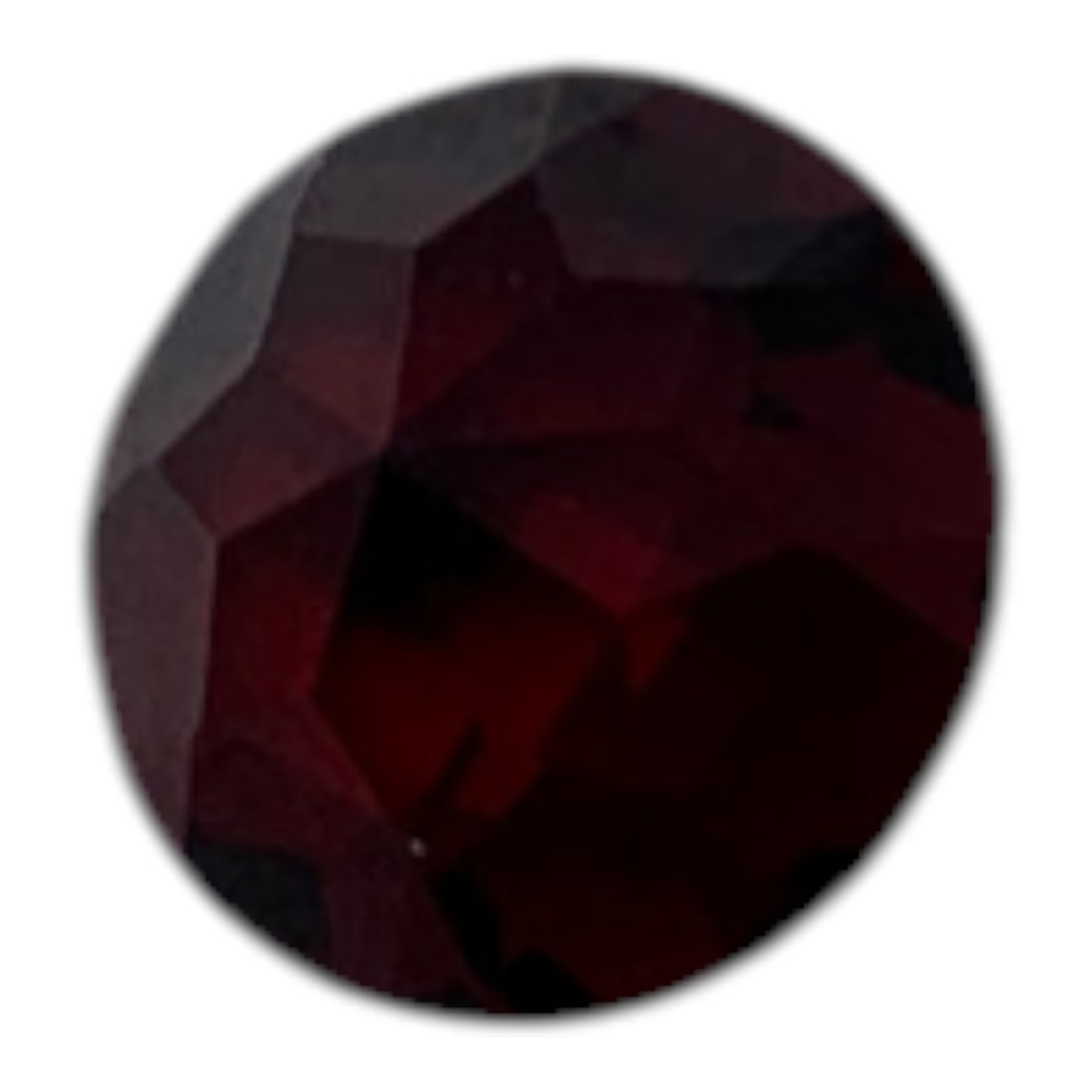 Faceted Red Garnet Gemstone - 3