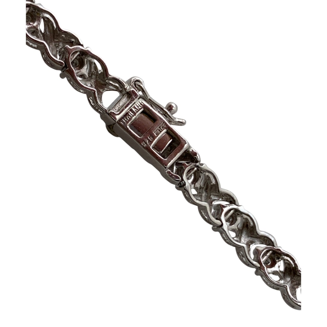 Sterling Silver & Diamond Bracelet - 4