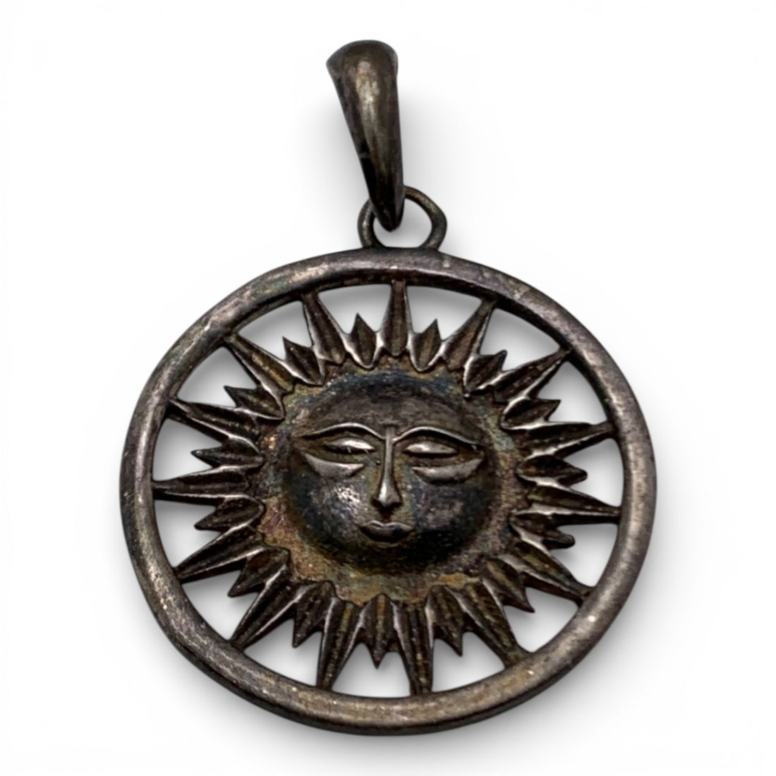 Sterling Silver Sun Pendant - 3